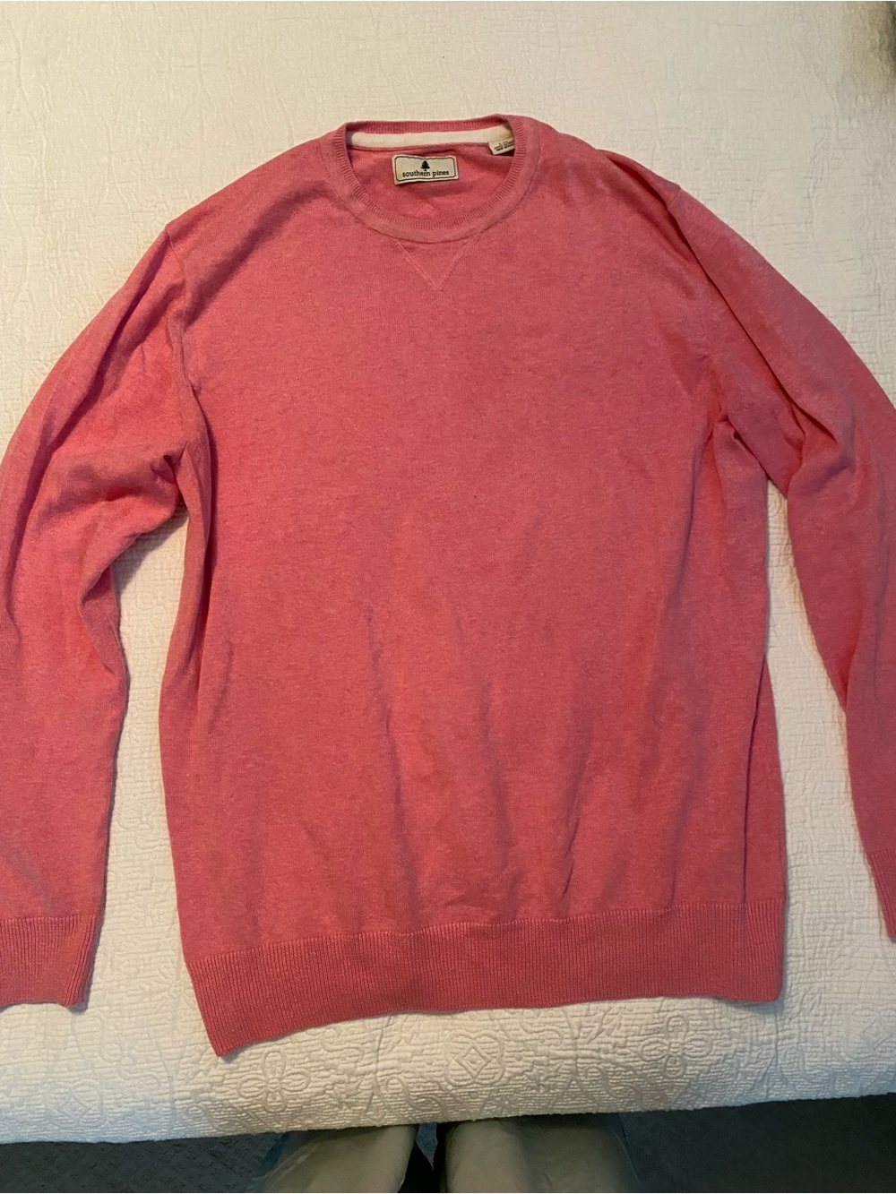 Women's Crewneck Sweater in Coral Pink